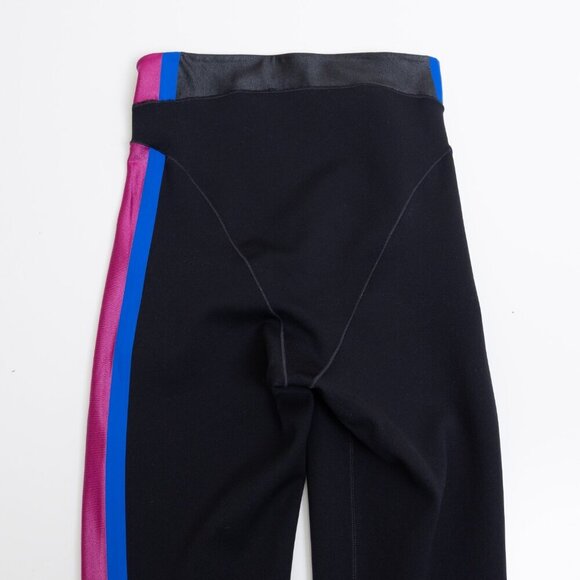 Nike BTQ Layered Tights Black 7/8 High Waisted Dri-Fit Retro 80s Aerobics - Picture 13 of 16